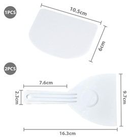 COZERI 2pcs Pizza Spatula Pizza Spatula Dough Cutter Flexible Dough Scraper with Handle Plastic Dough Card for Pizza Dough Pastry Bread Baking Space-Saving with Hanging Holes Includes 1 Dough Scraper