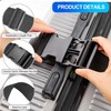 Set of 2 Luggage Strap Set, Luggage Strap, Black, Luggage