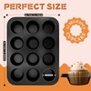 Satax Muffin Pan for Baking, Nonstick Cupcake Tin 12 Cup,sets