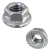 Hexagonal Nuts with Flange DIN 6923 M10 V2A Stainless Steel Pack of 100