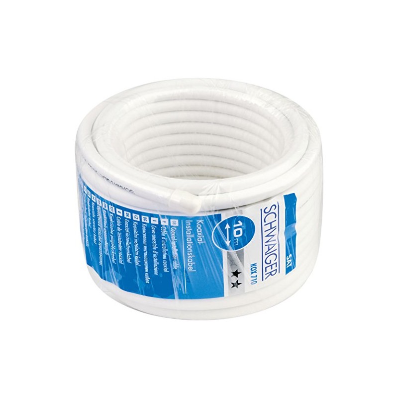 Schwaiger KOX710 052 Satellite Coaxial Cable White