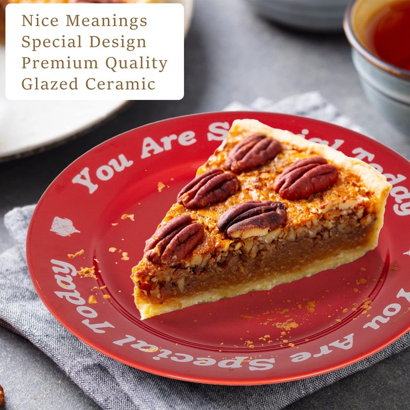 You Are Special Today Red Plate, Unique Ceramic Plate Gifts