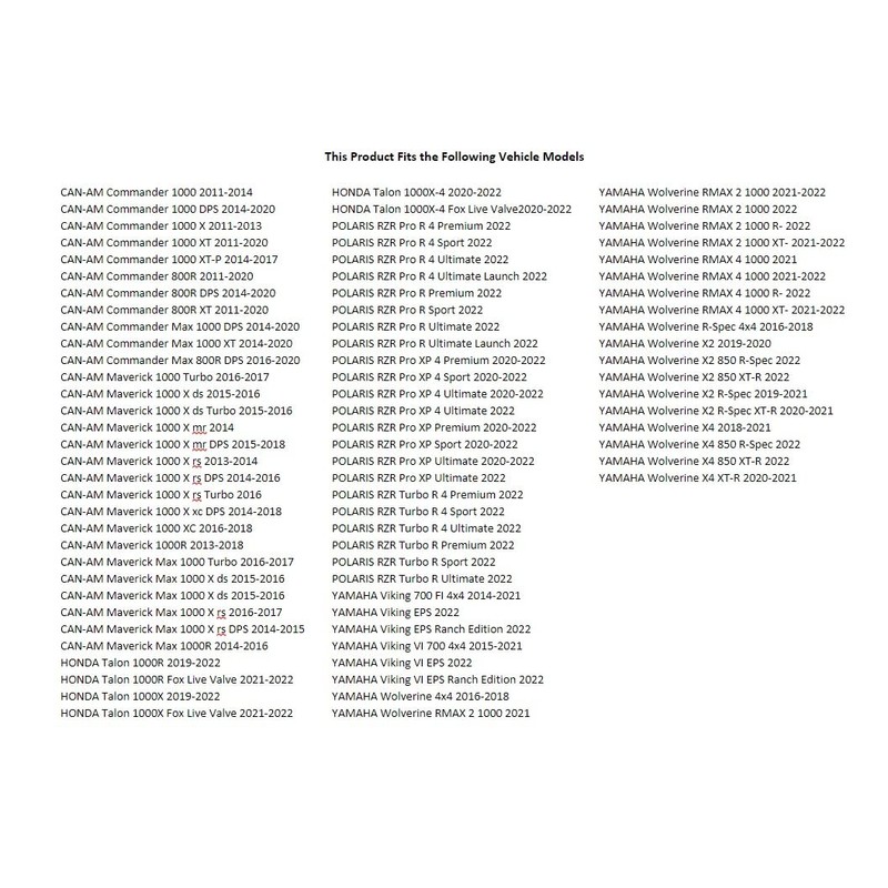 Tusk Alloy UTV Mirror Kit - For RMAX