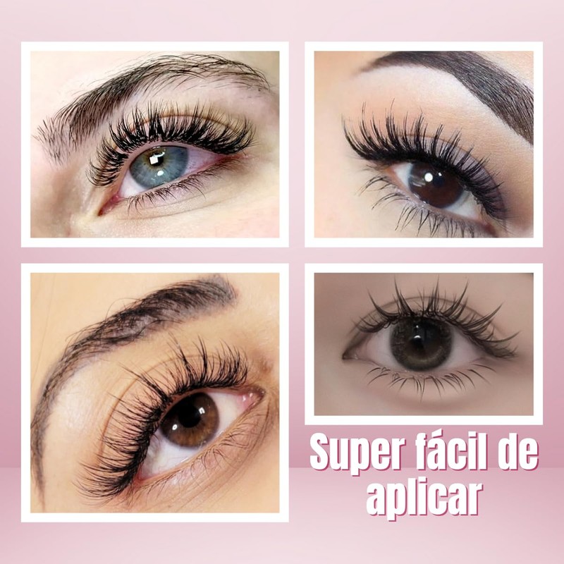 Kit Pestañas Con Pegamento Postizas Para Extenciones de Pestañas Volumen