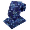 Juego de corbata de boda con estampado floral de lujo