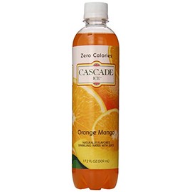 Cascade Ice Sparkling Water, Orange Mango, 17.2 Ounce (Pack of 12)