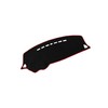 A ABSOPRO Car Dashboard Cover Nonslip Black Red Dash Cover