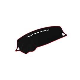 A ABSOPRO Car Dashboard Cover Nonslip Black Red Dash Cover Mat for Mitsubishi Lancer EX 08-17 Item Replacement