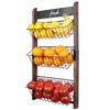 J JACKCUBE DESIGN 3 Tier Wall Mount Fruit Basket, Hanging