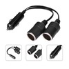 Adaptador de Enchufe de Encendedor de Cigarrillos de 2 Vías,