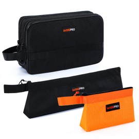 WISEPRO 3 PCS Zipper Tool Pouch Set, 1680D Stand-Up Zipper Tool Bags, Multipurpose Storage Pouch Utility Bag for Tools and Crafts