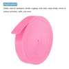 sourcing map Lightweight Webbing Strapping 1 Inch 10 Yards Pink