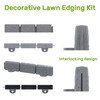 AGTEK Garden Edging 16FT Landscape Edging Kit 2.75 Inch Height