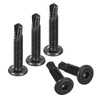 sourcing map 150Pcs Hex Socket Self Tapping Screws, 1/4" x