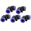 5Pcs Air Pneumatic 10mm L Shaped Push In Elbow Connector