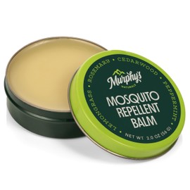 Murphy's Naturals Mosquito Repellent Balm for Outdoor Patio, Hiking, Camping, Plant-Based with Cedarwood, Lemongrass & Rosemary, DEET-Free, 2 oz