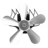 Pomya 5 Vane/Wing Heat Powered Stove Fan, Wall Mounted Fireplace