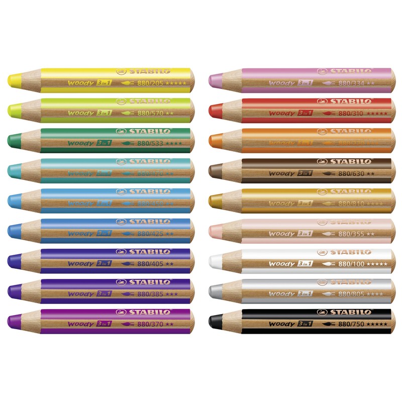 Multi-Talented Pencil - STABILO woody 3 in 1 - Pack