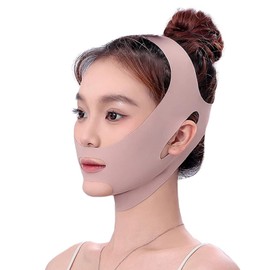 SensaBliss Small Face Belt, Small Face Mask, Face Band, Chase Line Belt, Face Belt, Face Line, Tightening, Lift Up Mask, High Elastic, Breathable, Adjustable, Unisex, Pink