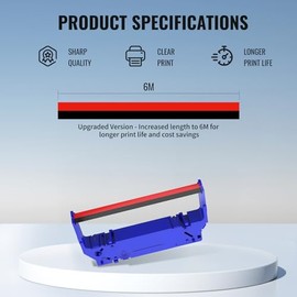 SP700 Ribbon Printer Replacement with Star SP700 RC700 Ribbon Catridges SP712, SP-712, SP-742, SP742R SP740, SP747, SP-700 Ink Ribbon, Pack of 24