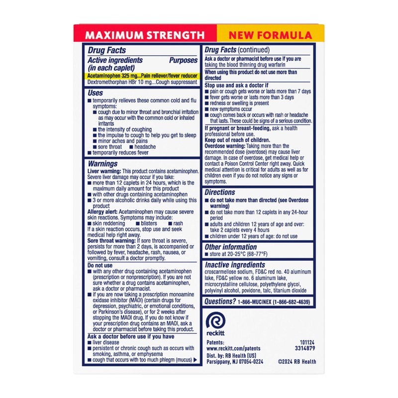 Mucinex MUCINEX? Fast-MAX? Caplets - Cold & Flu 24/20 ct.