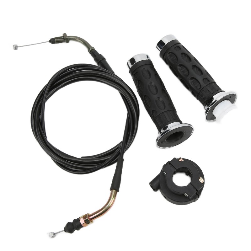 7/8in Twist Throttle Grips with Cable Housing Holder for GY6