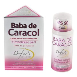 Crema Baba de Caracol D fers 100 ml Hipoalergénica SPF20 Antienvejecimiento                                                                           
