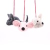 Cat Toy Mouse, 3 Interactive Felt Mice, Eco & Pet-Friendly,