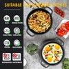 EDGING CASTING 2-in-1 Pre-Seasoned Cast Iron Dutch Oven Pot with