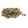 uxcell M4x10mm Hex Socket Threaded Insert Nuts Bronze Tone 100pcs