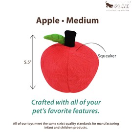P.L.A.Y. Pet Lifestyle and You Hundespielzeug für den Garten, weich, Apfel