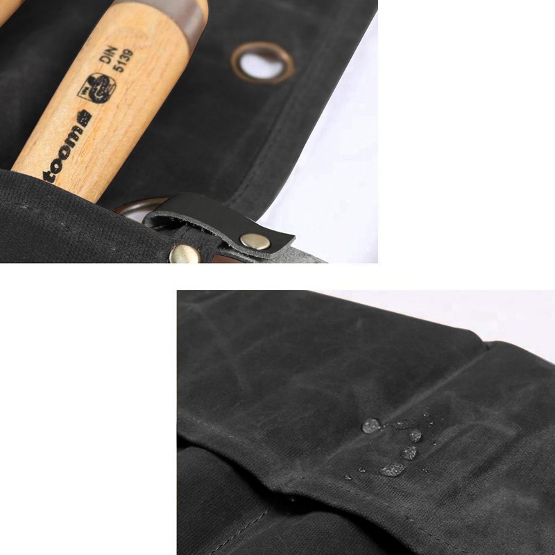 Chisel Roll, Waxed Canvas Tools Wrench Roll Up Pouch with