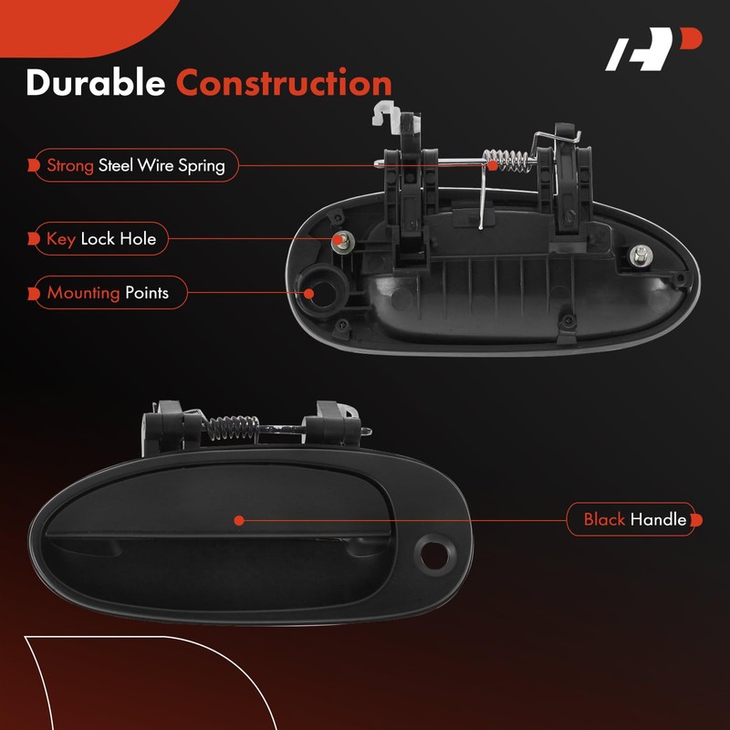 A-Premium Front Left Driver Side Exterior Door Handle with Keyhole