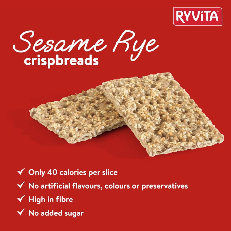 Ryvita Sesame Rye Crispbread 250g