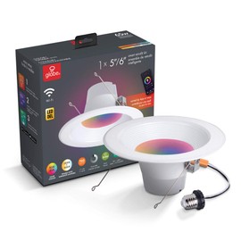 Globe Electric 50079 Collection Smart Retrofit Recessed Light, Multicolor