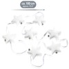 com-four® Star Decorative Garland with Bells - Winter Wall Hanging