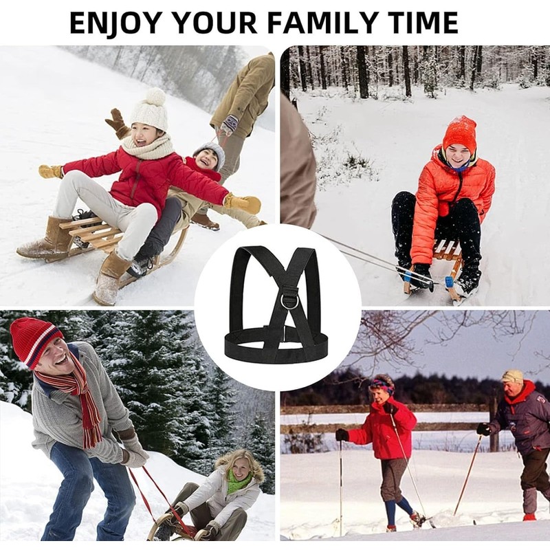 Sled Harness Tire Pulling Harness Fitness Resistance Training Workout -Adjustable