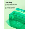 I DEW CARE - Green Pouch | Makeup Bag, Water-resistant,