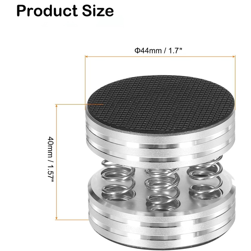 Isolation Plaform Pad Feet Stand Spikes for Record Players/Subwoofer/Turntable/Amplifier/Speaker/Recorder (Auluminum