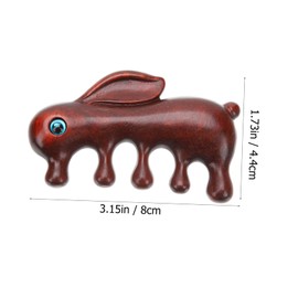 Healvian Wooden Massage Comb Design Sandalwood Hair Cutting Tool for Gentle Detangling and Scalp Massage for Home and Salon Use