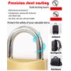 MeiyiZheng 3-Pack 20mm Small Brass Padlocks with 9 Keys –