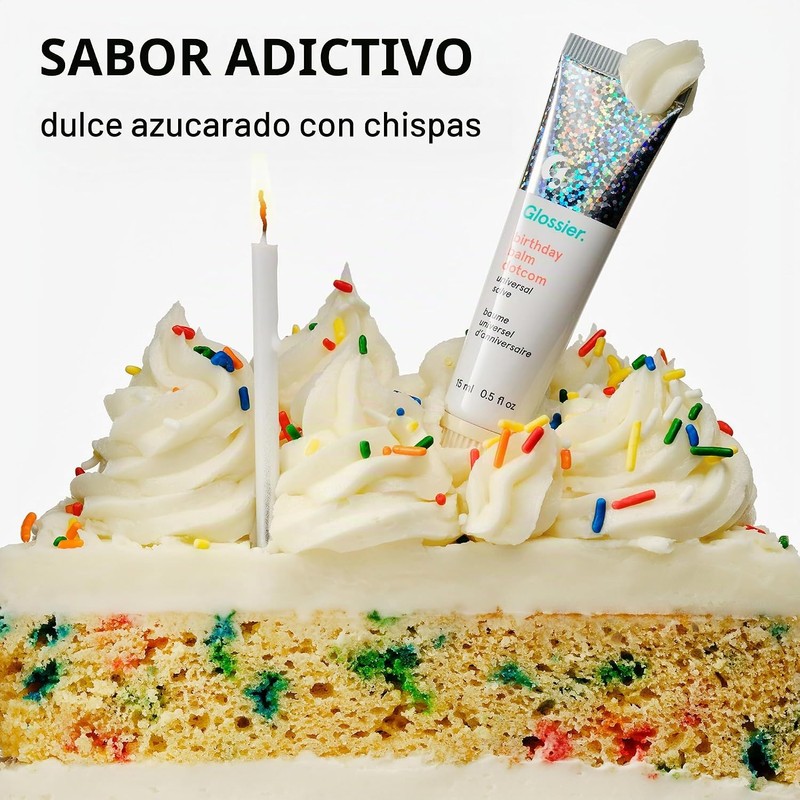 Glossier Bálsamo labial - Birthday: Hidratación Instantánea con Sabor delicioso