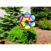 In the Breeze 6-Petal Flower Spinner, 19.5-Inch Rainbow Dazee Flower