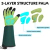 Vgo... Gardening Gloves Long Sleeves in Leather with Touchscreen, Heavy
