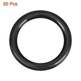 sourcing map 50 Pieces Metric Nitrile Rubber O-Rings Gasket 17 mm Outer Diameter 12.2 mm Inner Diameter 2.4 mm Width