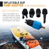 GRABOTE New Blue Inflatable Pump Adaptor Air Pump Converter, Multifunction