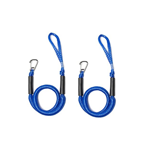 NIUTRIP Bungee Cord Dock Line with Stainless Steel Clip Boat