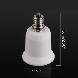 yueton Pack of 8 E12 Candelabra Screw to E26 / E27 Medium Screw Light Bulb Base Socket Adapter Converter