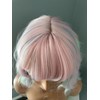 The Extension Room Pastel Pink Ombre Wavy Wig with Bangs,