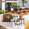 5 Pack Metal Plant Stand Indoor Outdoor Heavy Duty Plant